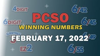 P16M Jackpot Superlotto 649 EZ2 Suertres and Lotto 642  February 17 2022 [upl. by Kiah]