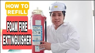 HOW TO REFILL FOAM FIRE EXTINGUISHER [upl. by Retsel]