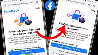 🔴Without identity unlock facebook account locked  Lock Id unlock कैसे करे🤔 facebook unlocked trick [upl. by Ycram]