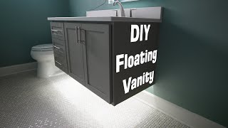 DIY Floating Vanity Build Overview [upl. by Corey]