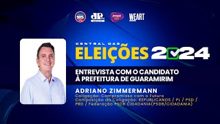 Eleições 2024 Guaramirim  Adriano Zimmermann [upl. by Najib]