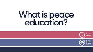 What is peace education [upl. by Renner]