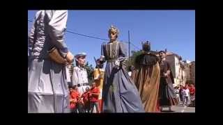 XV Encuentro de gigantes de Aragón La Puebla de Hijar 2015 [upl. by Clougher734]