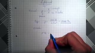 Luftdruck ausrechnen  Formel für Luftdruck [upl. by Nine322]