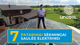 7 patarimai sėkmingai Saulės elektrinei įsirengti [upl. by Eniretac]