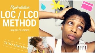 HYDRATATION LOC METHOD OU LCO  Bien hydrater les cheveux crépus 4C [upl. by Cathi]