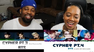 BTS Cypher 3 amp 4 With Live Performance  REACTION [upl. by Okemak]