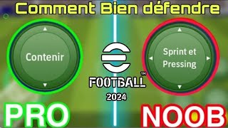 Comment bien défendre sur efootball 24 mobile  Wolof [upl. by Bore]