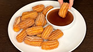 How to make perfect churros at homeso easy and delicious [upl. by Drwde]