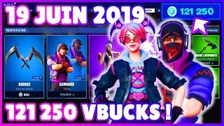 BOUTIQUE FORTNITE DAUJOURDHUI 19 JUIN 2019 🤑🤑🤑 [upl. by Linder]