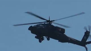 Athens Flying Week 2018 Hellenic Army Aviation AH64A Apache arrival [upl. by Meng]