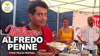 Italian Alfredo Penne Pasta Food Truck Festival  ImmyCan [upl. by Fidelas964]