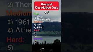 General Knowledge Quiz 37 [upl. by Oidualc]