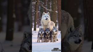 Adorable Snow White Wolf Bonding with Her Playful Cubs  Rare Wolf Family Moments in the Wild [upl. by Gerita]