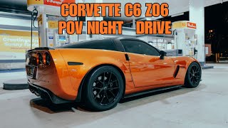 3 AM POV IN MY CORVETTE C6 Z06  HIGHWAY RUN [upl. by Ettereve]