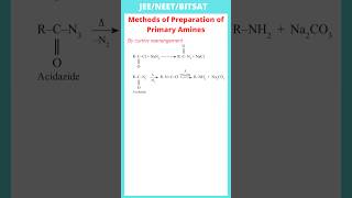 By curtivs rearrangement  preparation of primary amines  JEE  NEET  BITSAT [upl. by Nit]