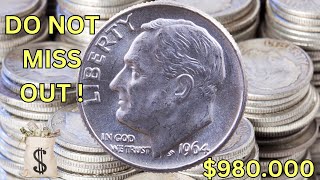 ONE DINME 10 ULTRA RARE ROOSEVELT ONE DIME WORTH LOT OF MONEY [upl. by Goodson]