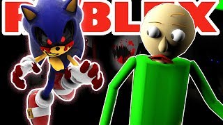 ROBLOX  Sonic Baldi Basics [upl. by Eirellav782]