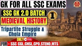 Lecture1 Tripartite Struggle amp Chola Empire Medieval History By Parmar SSC [upl. by Lipman]