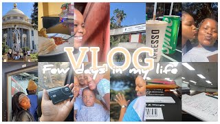 VLOG  few days in my life  come on campus  South African YouTuber [upl. by Nyrmac796]