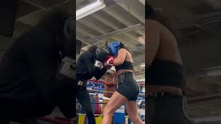 EXCHANGES 💣🔥 boxing MightyBrook female fight knockout miketyson champion [upl. by Christin762]