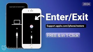 2024 Free How to EnterExit Recovery Mode in 1Click All iPhone  Supportapplecomiphonerestore [upl. by Netta]