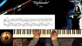 Highlander  Michael Kamen  Piano Solo Cover [upl. by Nive]