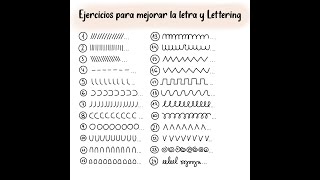 Ejercicios para mejorar la letra y el lettering Parte 2 [upl. by Aitnauq]