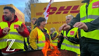 Streik bei Deutsche Post quotDie Kollegen brauchen Geld um ihren täglichen Bedarf decken zu könnenquot [upl. by Anela]