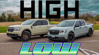 Ford Maverick  Lifted VS Lowered [upl. by Herzog]