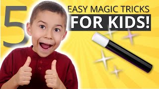 Learn Five Easy Magic Tricks for Kids  Vanish Money Levitation and More easymagictricksforkids [upl. by Bounds499]