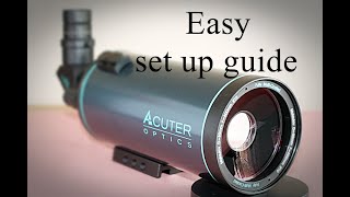 BEST Portable Telescope for Beginners Acuter Voyager Mak80 Unboxing amp Setup [upl. by Ertemed]