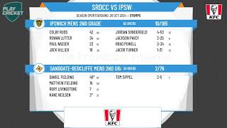 SandgateRedcliffe Mens 2nd Grade v Ipswich Mens 2nd Grade [upl. by Repinuj]