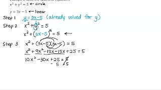 Systems of NonLinear Equations Example 2 [upl. by Aynekal]