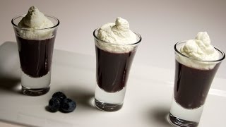 Molecular Gastronomy  Blueberry Verrines Recipe [upl. by Aduh]