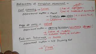 Rediscovery of Mendel experiment [upl. by Caleb]