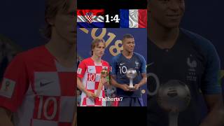 France Vs Croatia World Cup 2018 Final Match Highlights 🇫🇷🤯🇭🇷 shorts fotball viralshorts [upl. by Ijies]