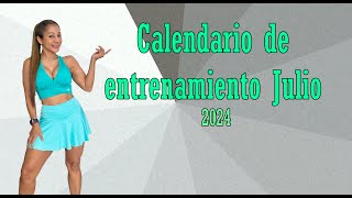 Calendario de entrenamiento Julio 2024 [upl. by Alisia]