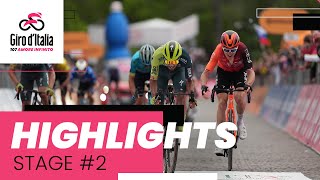 Giro dItalia 2024  Stage 2 Highlights [upl. by Ahsilif880]