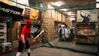 2 Handed Weighted Wood Bat Trainer closeoutbatscom [upl. by Cusick]