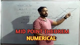 questions on midpoint theorem class 9 mid point theorem  ICSE  CBSE  Sagar Shrivastav [upl. by Amalita]