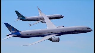 Boeing 78710 Dreamliner and 737 MAX 9 Fly Together in Dramatic Display [upl. by Nattirb]