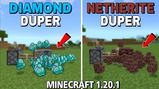 2 EASIEST DiamondNetherite Duper in Minecraft Bedrock 120 New Diamond Farm MCPE Xbox PS4 [upl. by Edelson]