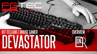 Overview Kit Teclado e Mouse Devastator PTBR [upl. by Diandra]