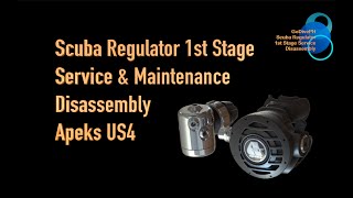 How To Service Scuba Regulators Apeks US4DS4 1st Stage Part 1 DISASSEMBLY [upl. by Nomolos]