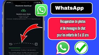 Récupération des messages supprimés de WhatsApp WhatsappSupprimer la récupération de discussion [upl. by Alegna]