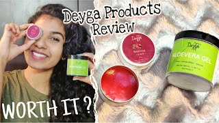 DEYGA Organics Honest Review amp How to USE  Deyga Organics Aloe vera Gel amp Beetroot Lip Balm [upl. by Guise]