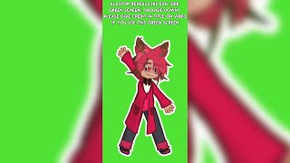 Alastor Demon Form Dance BOOGIE DOWN  FUNKED UP Green Screen Gacha hazbinhotel trend alastor [upl. by Iliam815]