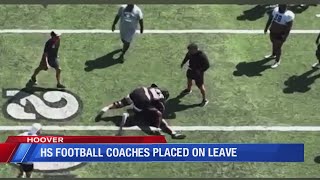 Hoover Coaches placed on leave immediately as evidence shows coaches hump push Bucs players at pra [upl. by Hannej197]