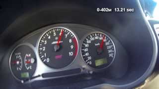 Subaru STi acceleration 0100 402m [upl. by Cyprio877]